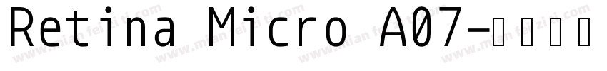 Retina Micro A07字体转换